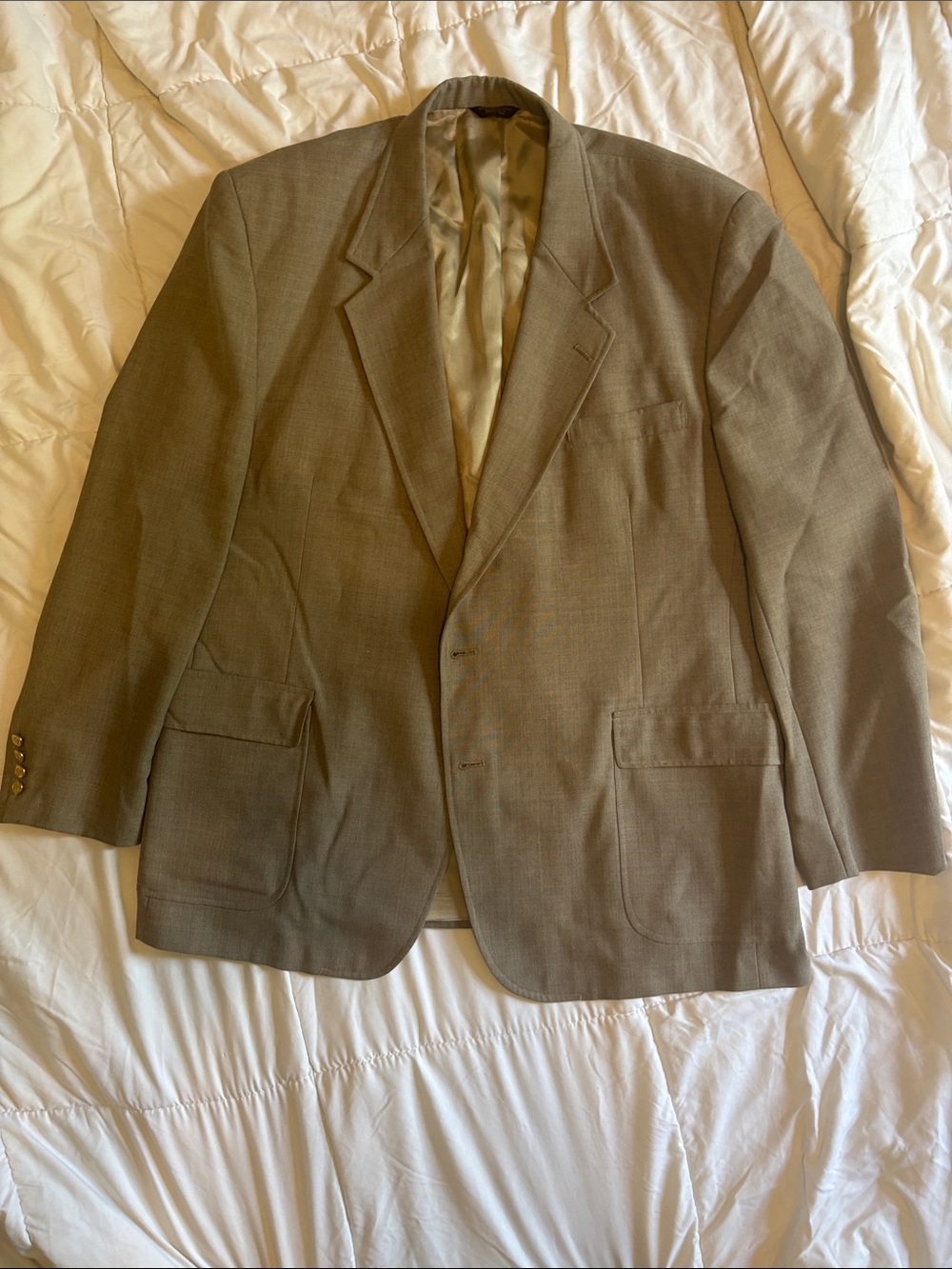 Classic Men's Tan Blazer - Versatile Tailored Jacket